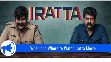 iratta movie ott|Iratta on OTT: Joju George’s investigative thriller to